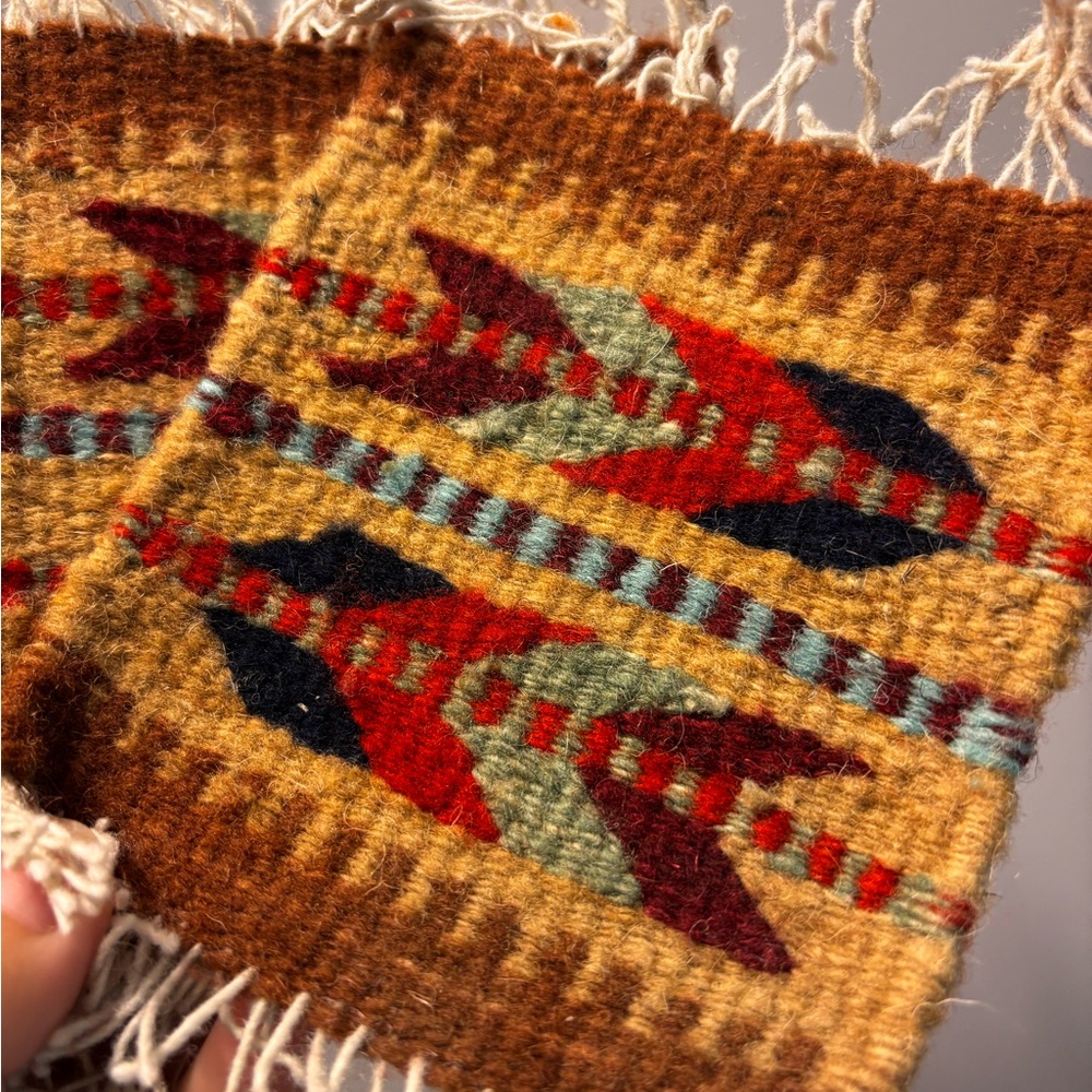 Handwoven Geometric Patterned Textile